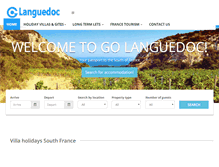 Tablet Screenshot of golanguedoc.com